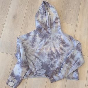 Tie dye cropped sweatshirt